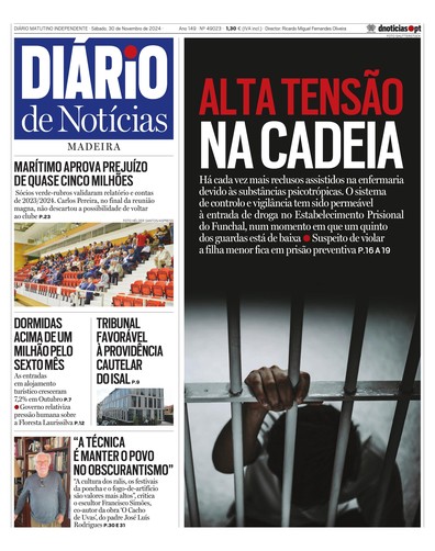 Edição do dia 30 Novembro 2024 da pubicação Diário de Notícias