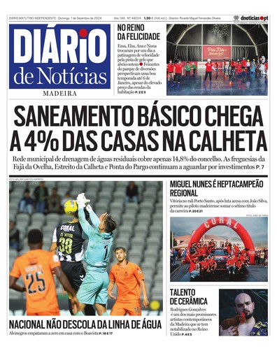 Edição do dia 1 Dezembro 2024 da pubicação Diário de Notícias