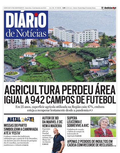 Edição do dia 13 Dezembro 2024 da pubicação Diário de Notícias