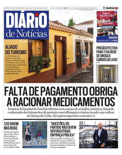 Edição do dia 19 Dezembro 2024 da pubicação Diário de Notícias