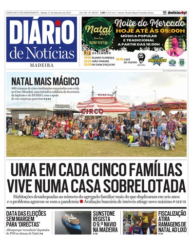 Edição do dia 21 Dezembro 2024 da pubicação Diário de Notícias