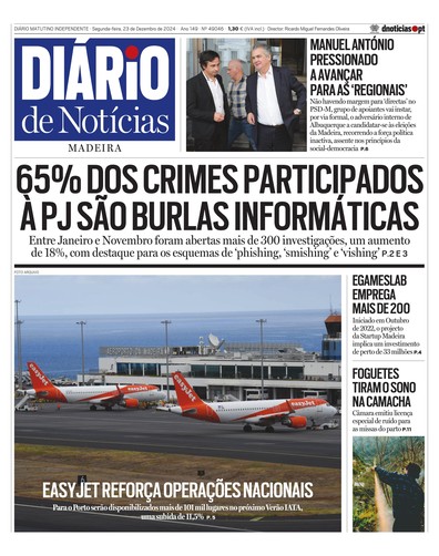 Edição do dia 23 Dezembro 2024 da pubicação Diário de Notícias