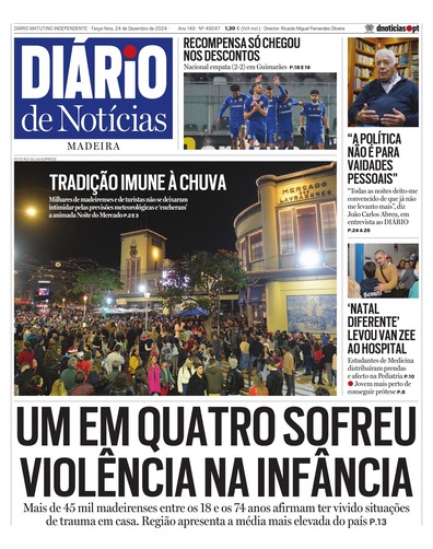 Edição do dia 24 Dezembro 2024 da pubicação Diário de Notícias