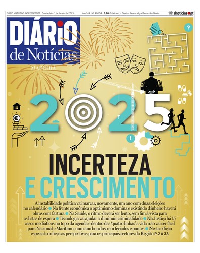 Edição do dia 1 Janeiro 2025 da pubicação Diário de Notícias