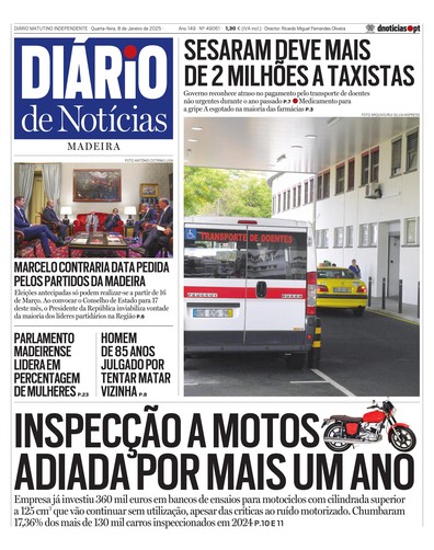 Edição do dia 8 Janeiro 2025 da pubicação Diário de Notícias