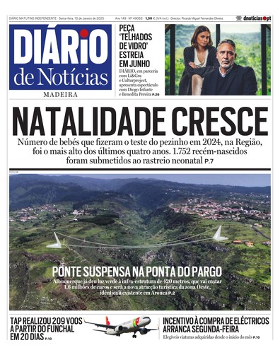 Edição do dia 10 Janeiro 2025 da pubicação Diário de Notícias