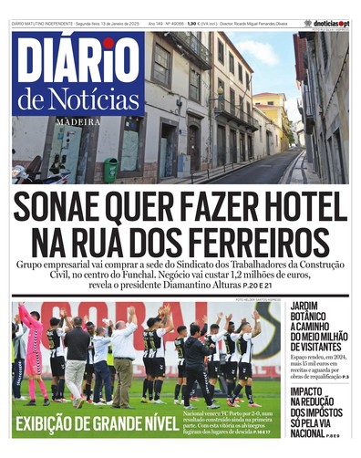 Edição do dia 13 Janeiro 2025 da pubicação Diário de Notícias