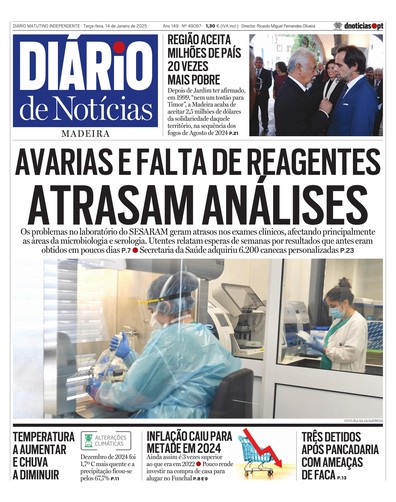 Edição do dia 14 Janeiro 2025 da pubicação Diário de Notícias
