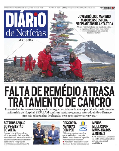 Edição do dia 19 Janeiro 2025 da pubicação Diário de Notícias