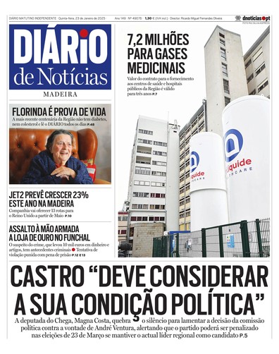 Edição do dia 23 Janeiro 2025 da pubicação Diário de Notícias