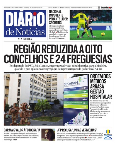 Edição do dia 26 Janeiro 2025 da pubicação Diário de Notícias