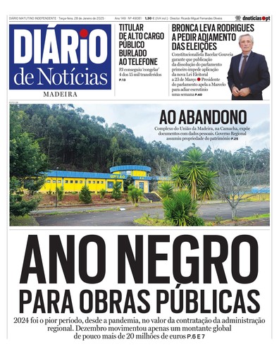 Edição do dia 28 Janeiro 2025 da pubicação Diário de Notícias