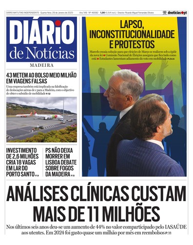 Edição do dia 29 Janeiro 2025 da pubicação Diário de Notícias