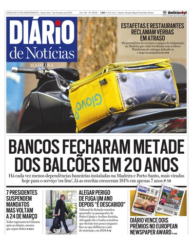 Edição do dia 7 Fevereiro 2025 da pubicação Diário de Notícias
