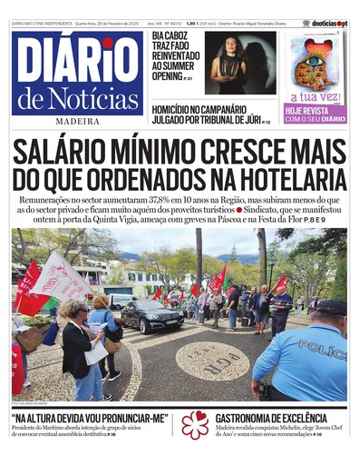 Edição do dia 26 Fevereiro 2025 da pubicação Diário de Notícias