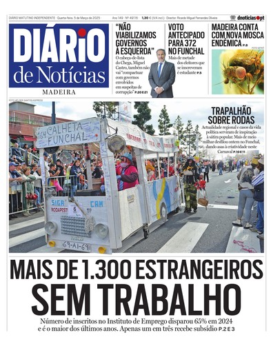 Edição do dia 5 Março 2025 da pubicação Diário de Notícias