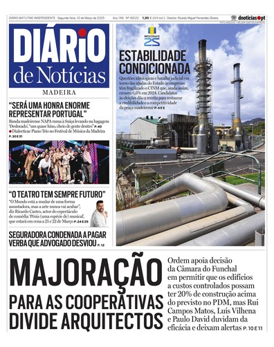 Edição do dia 10 Março 2025 da pubicação Diário de Notícias