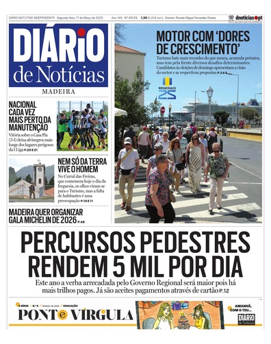 Edição do dia 17 Março 2025 da pubicação Diário de Notícias