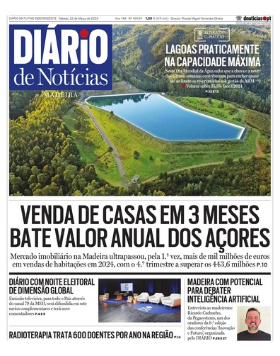 Edição do dia 22 Março 2025 da pubicação Diário de Notícias