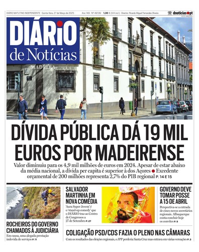 Edição do dia 27 Março 2025 da pubicação Diário de Notícias