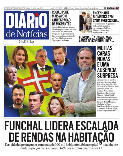 Edição do dia 29 Março 2025 da pubicação Diário de Notícias