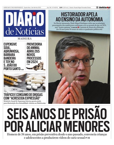 Edição do dia 2 Abril 2025 da pubicação Diário de Notícias