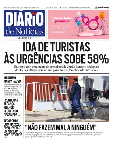Edição do dia 6 Abril 2025 da pubicação Diário de Notícias
