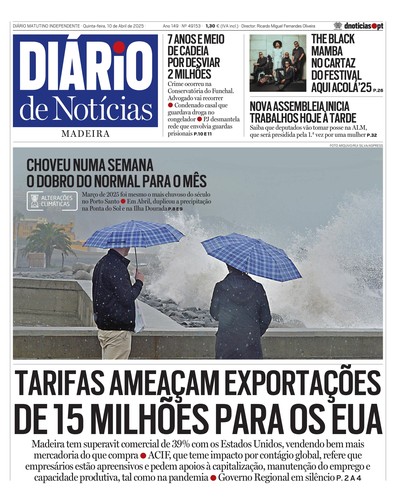 Edição do dia 10 Abril 2025 da pubicação Diário de Notícias