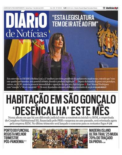 Edição do dia 11 Abril 2025 da pubicação Diário de Notícias