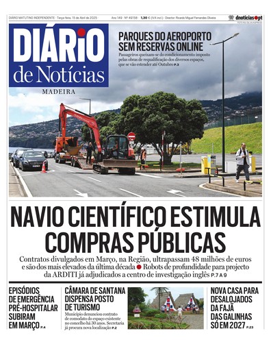 Edição do dia 15 Abril 2025 da pubicação Diário de Notícias
