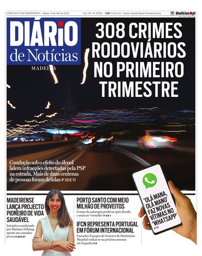 Edição do dia 19 Abril 2025 da pubicação Diário de Notícias
