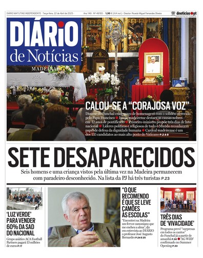 Edição do dia 22 Abril 2025 da pubicação Diário de Notícias
