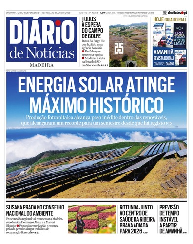 Edição do dia 29 Julho 2025 da pubicação Diário de Notícias