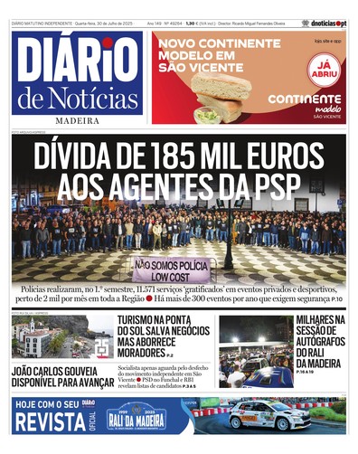 Edição do dia 30 Julho 2025 da pubicação Diário de Notícias