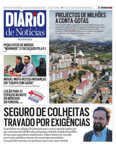 Edição do dia 26 Novembro 2025 da pubicação Diário de Notícias