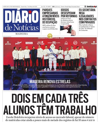 Edição do dia 11 Março 2026 da pubicação Diário de Notícias