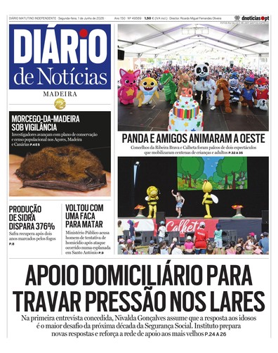 Edição do dia 1 Junho 2026 da pubicação Diário de Notícias