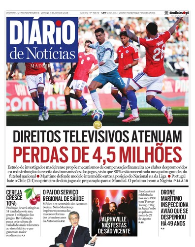 Edição do dia 7 Junho 2026 da pubicação Diário de Notícias