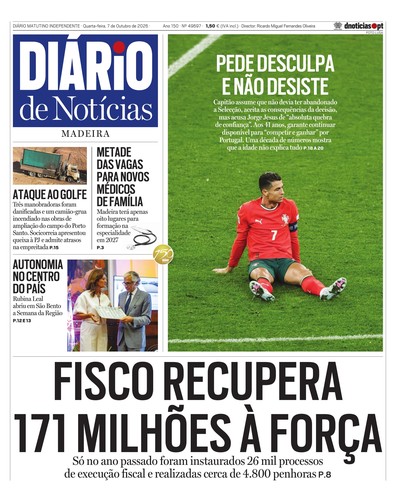 Edição do dia 7 Outubro 2026 da pubicação Diário de Notícias